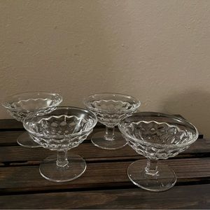 Vintage American Fostoria sherbet glasses